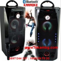 Караоке колона Viva QS-36 с Bluetooth, микрофон и цветомузика, снимка 1 - Bluetooth тонколони - 28397072