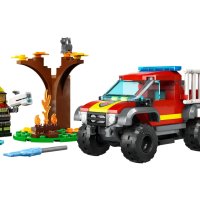 LEGO® City Fire 60393 - Пожарникарски камион 4х4, снимка 3 - Конструктори - 43199339