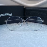 CHROME HEARTS мъжки прозрачни слънчеви очила диоптрични рамки, снимка 5 - Слънчеви и диоптрични очила - 38809540