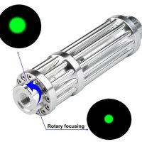 Супер Мощен Лазер Акумулаторен Лазер Високоенергиен Лазер 5000mW Военен Лазер 10 Километра Зелен Лъч, снимка 7 - Оборудване и аксесоари за оръжия - 43309354