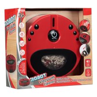 Играчка прахосмукачка робот, Червенa със звук и светлина, снимка 4 - Образователни игри - 43379440