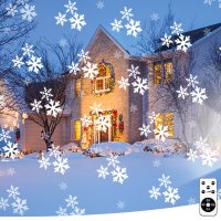 Коледен ЛЕД проектор- снежинки с дистанционно , снимка 13 - Други - 43498667