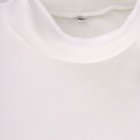 Бяла блуза с  пух на ръкавите, снимка 2 - Блузи с дълъг ръкав и пуловери - 35361462