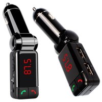 Bluetooth за кола (MP3player  FM предавател  зарядно USB и Bluetooth), снимка 4 - Аксесоари и консумативи - 43218574