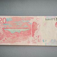 Банкнота - Аржентина - 20 песо UNC | 2017г., снимка 5 - Нумизматика и бонистика - 43931194
