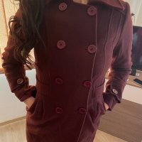 Палто цвят бордо, Radeks, размер М, снимка 11 - Палта, манта - 38896073