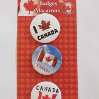  Сет от 3 броя метални значки - Канада, снимка 1 - Други ценни предмети - 27006264