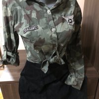 Сет риза и пола/милитъри , снимка 1 - Комплекти - 39489546
