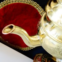 Марокански чайник,кана,месинг,маркиран. , снимка 7 - Антикварни и старинни предмети - 40147286
