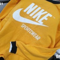 Nike Sportswear дамска жълта блуза овърсайз номер л м, снимка 3 - Блузи с дълъг ръкав и пуловери - 39571444