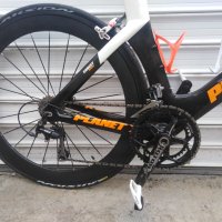 Продавам карбонов шосеен ТТ велосипед Planet X , снимка 5 - Велосипеди - 39538380