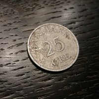 Монета - Дания - 25 йоре | 1960г., снимка 1 - Нумизматика и бонистика - 27167506