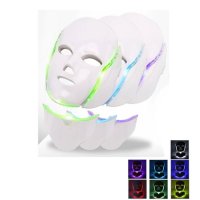 Козметична LED маска за лице и шия, светлинна, фотодинамична терапия, снимка 7 - Козметични уреди - 27319972