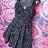Черна 3D кукленска рокля Уникат Л/ХЛ, снимка 3 - Рокли - 24704467