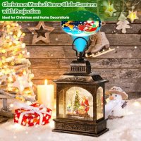 Нова Коледна Лампа-Снежна Топка с Проектор и Музика - Винтидж Стил, снимка 4 - Други - 43646451