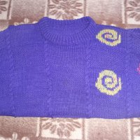 Зимни Дамски пуловери ръчно плетиво, снимка 2 - Блузи с дълъг ръкав и пуловери - 15941722