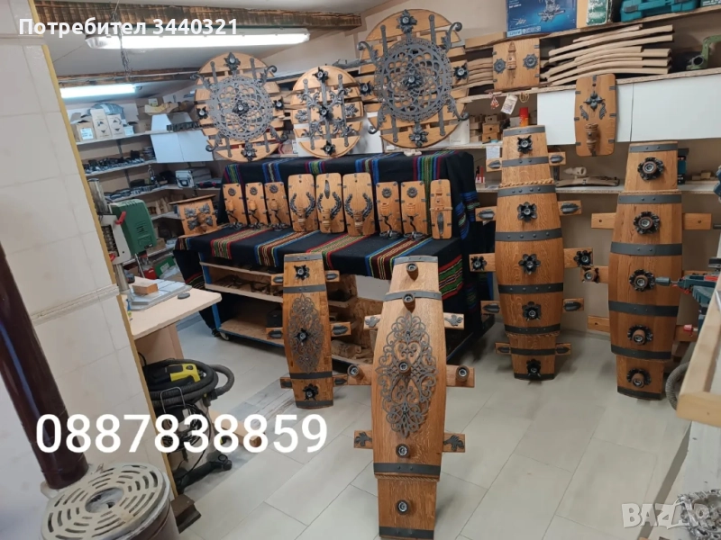 лампи, абажур, крушки, полюлей, аплици, дървени крушки., снимка 1