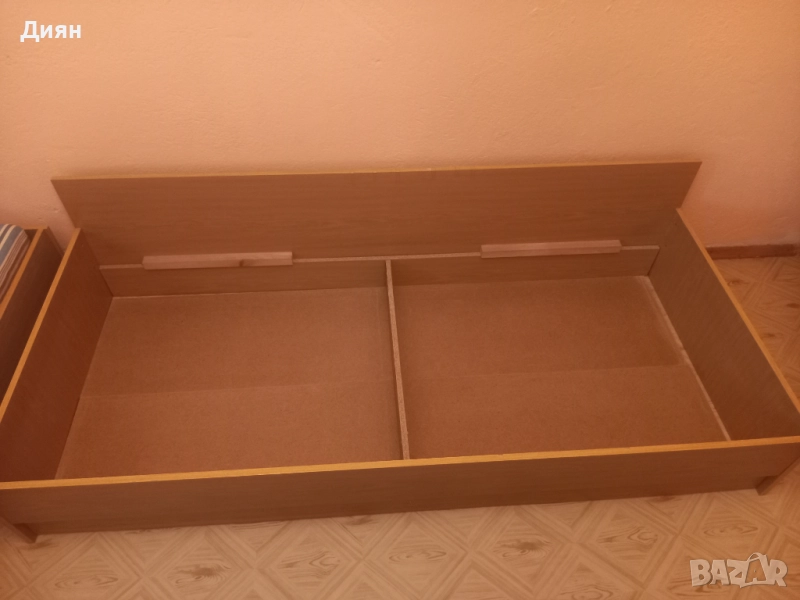 Единично легло с матрак , снимка 1