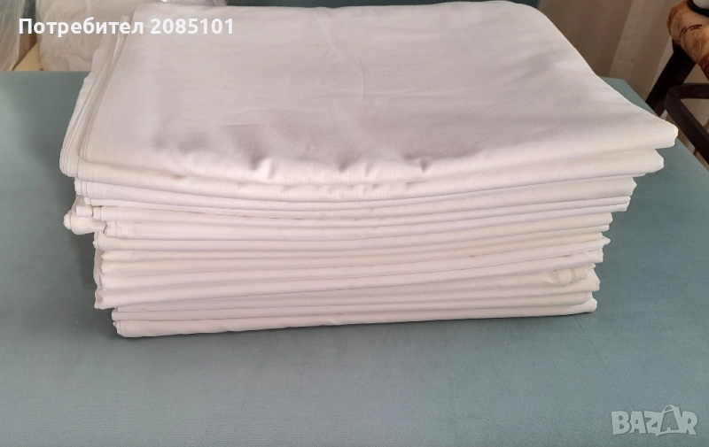 Бели памучни чаршафи, снимка 1