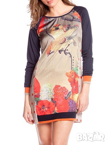 Многоцветна къса рокля Rosalita Mc Gee - L, снимка 1