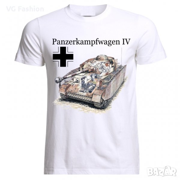 Мъжка Тениска Танк PzKpfw 4 Tank Panzer WW2 Army War Wehrmacht, снимка 1