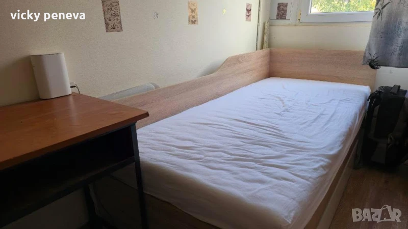 Единично легло с шкафове , снимка 1