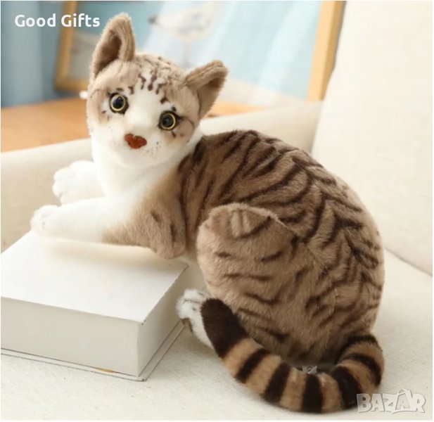 Плюшена Котка , 26см, снимка 1