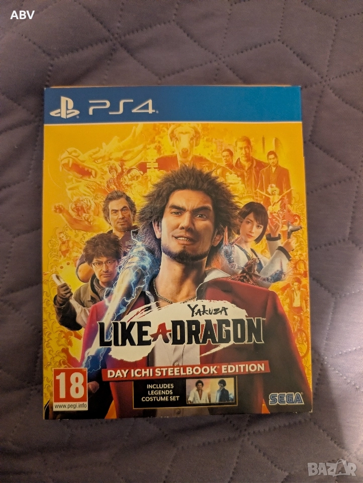 PS4 игра Yakuza Like a dragon Day Ichi Steelbook edition , снимка 1