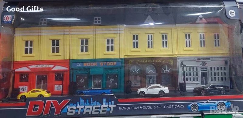 Детски паркинг със сгради, Градска улица, снимка 1