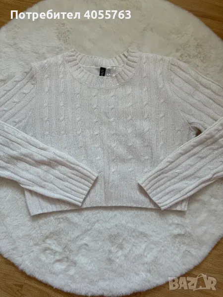 Къса бяла блуза, снимка 1