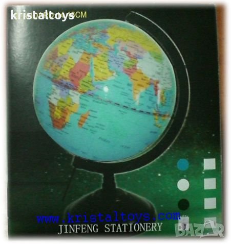 Глобус с политическата карта на света 14 см., снимка 1