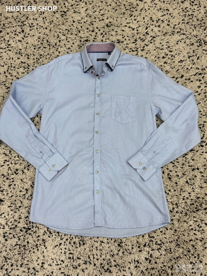 Мъжка памучна риза BALMAIN PARIS. Размер М, снимка 1