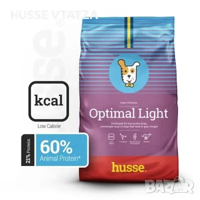 Храна за Кучета Husse OPTIMAL LIGHT 7 кг. , снимка 1