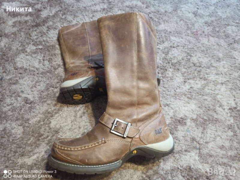 CAT-ботуши от естествена кожа 38 номер-Виетнам, снимка 1