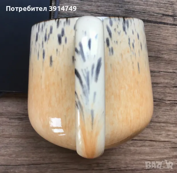 Керамична чаша, гланцирана, голяма-480 мл, топли напитки, есенно-зимен мотив, високо качество, НОВА, снимка 1