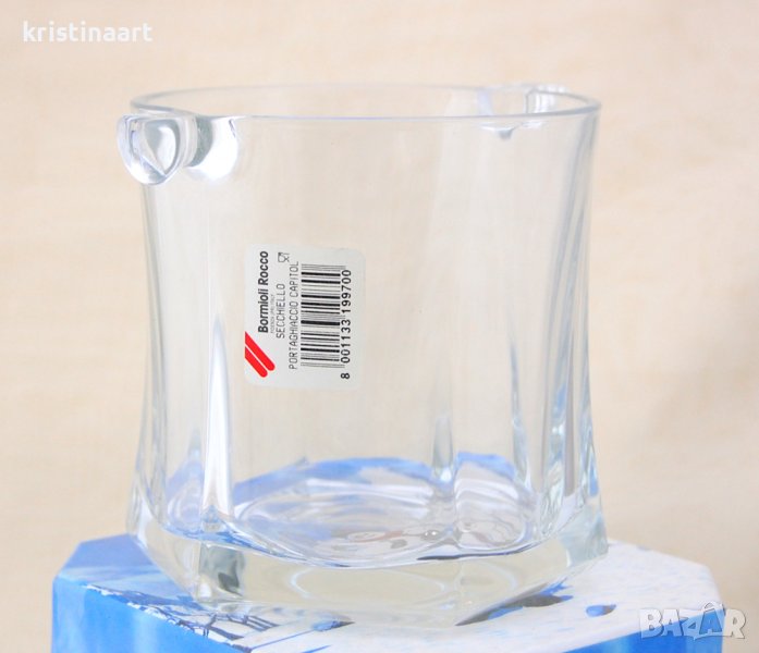 Италиански кристален съд за лед *Bormioli Rocco*, снимка 1