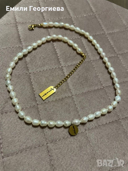 Rice Pearls necklace! Flicka! Нова!, снимка 1