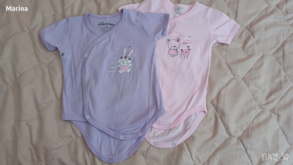 Бодита с къс ръкав - 1 брой Rach + 3 броя Topolino, снимка 1