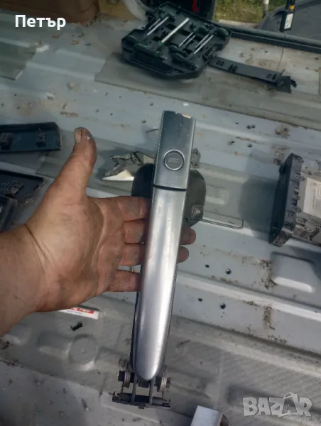 Предна лява външна дръжка Пежо 807 ситроен ц8 ланчия федра , снимка 1