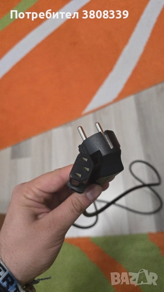 Захранващ кабел IEC C13 / I-SHENG IS-14 (10A, 250V), снимка 1