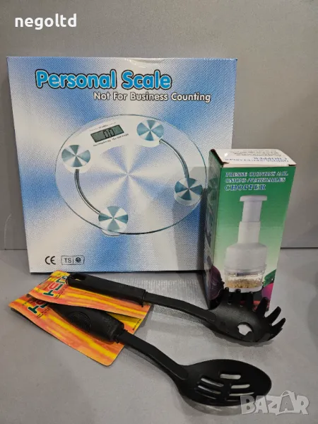 Промоция🔥🔥 Кантар за хора + лукорезачка+ 2 лъжици за 20лв, снимка 1