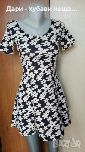 Разкроена рокля на цветя🍀❤XS,S🍀арт.4222, снимка 1