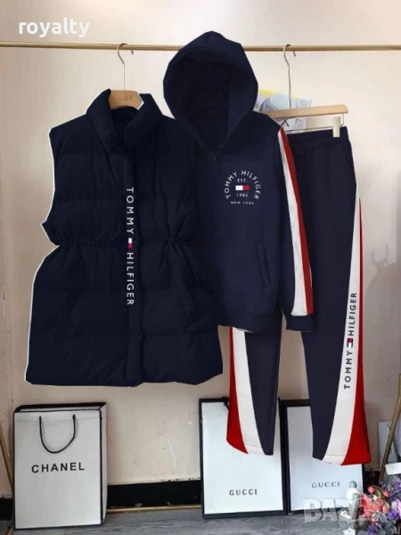 Tommy Hilfiger Син Дамски Комплект От Три Части  , снимка 1