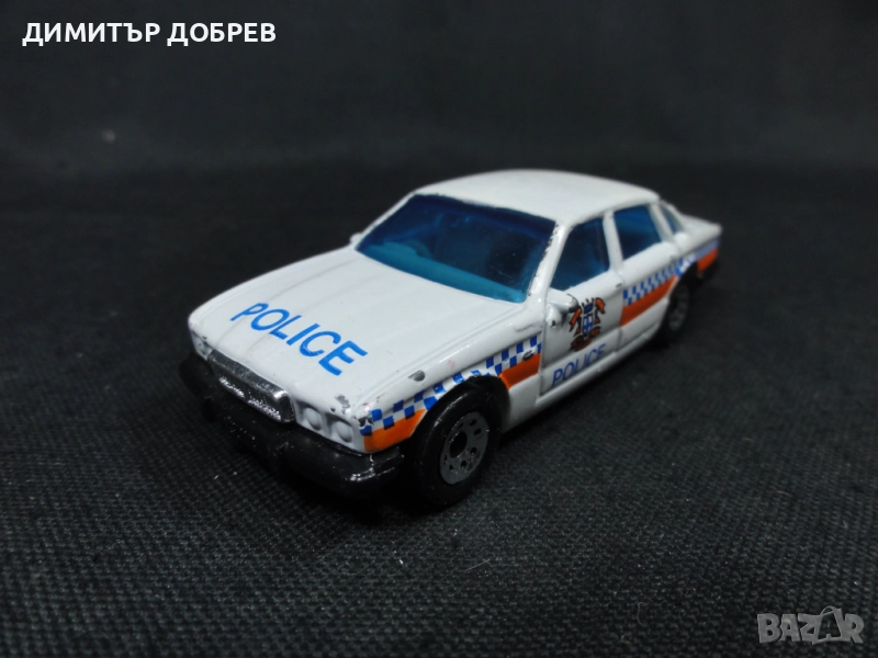 СТАРА РЕТРО МЕТАЛНА КОЛИЧКА MATCHBOX THAILAND JAGUAR XJ6 POLICE, снимка 1