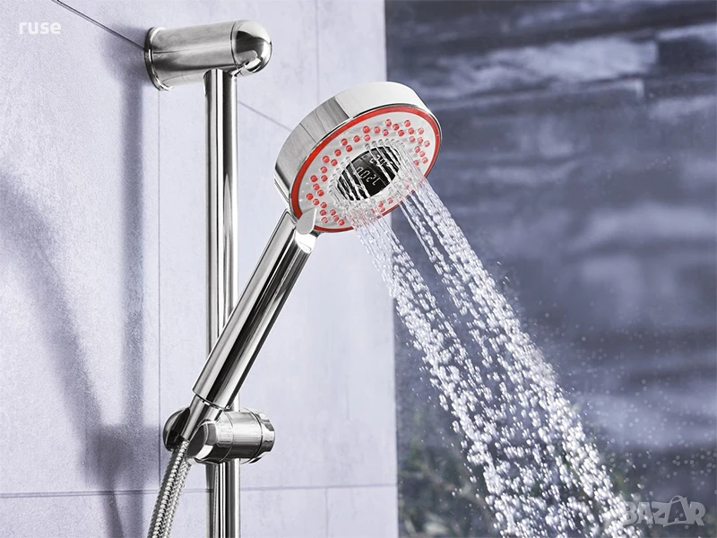 НОВ! Дигитален ръчен душ - разход и температура на водата, снимка 1