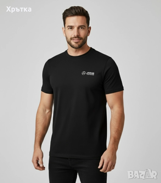 Mercedes AMG F1 Small Logo - Оригинална мъжка тениска, снимка 1