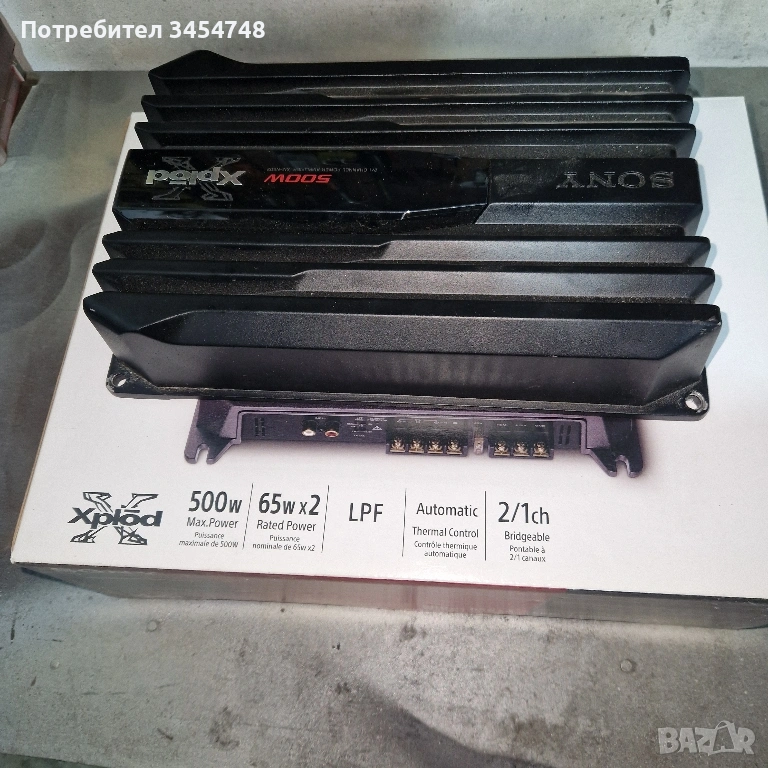 усилвател за кола sony , снимка 1