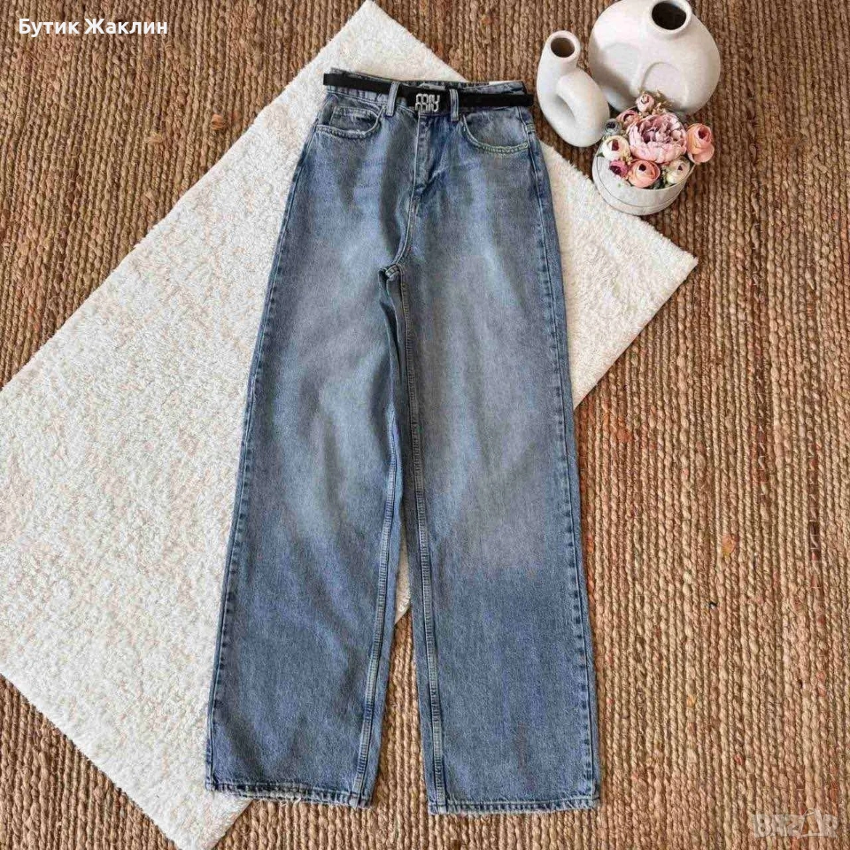 Дамски дънки с ефектен дизайн , снимка 1