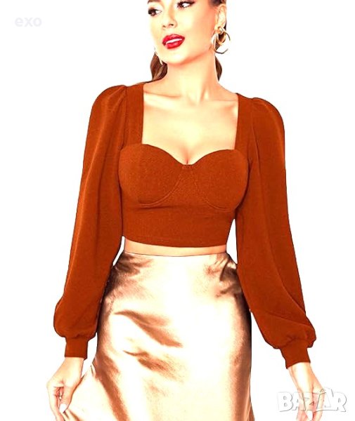 Секси дамска блуза , Елегантна дамска блуза, Топ керемида, снимка 1