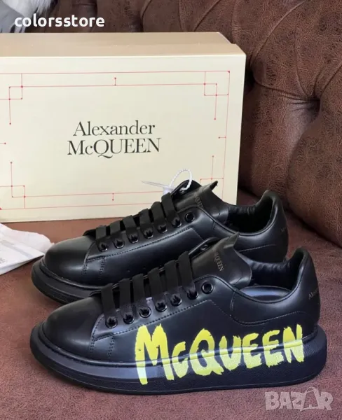 Мъжки черни кецове Alexander McQueen/BR074, снимка 1